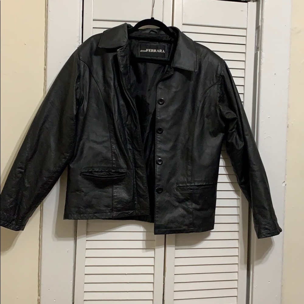 Vintage Black Leather Jacket